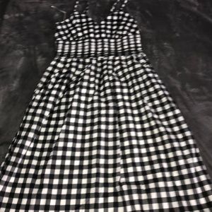 Banana republic checkered dress
